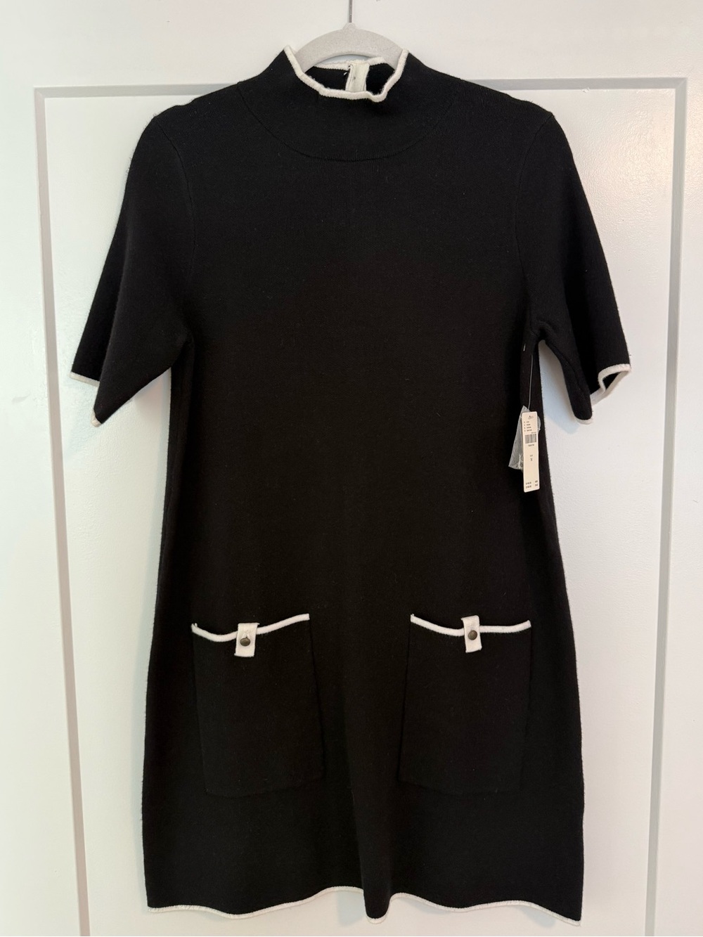 The Annalise Mock-Neck Mini Sweater Dress